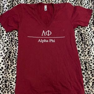 Alpha Phi Red shirt